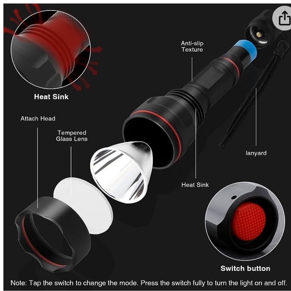 Rechargeable LED Flashlights High Lumens, 6000 Lumens - Picture 3 of 4